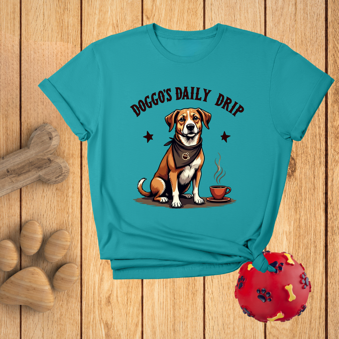 Cute Dog Coffee Lover T-Shirt