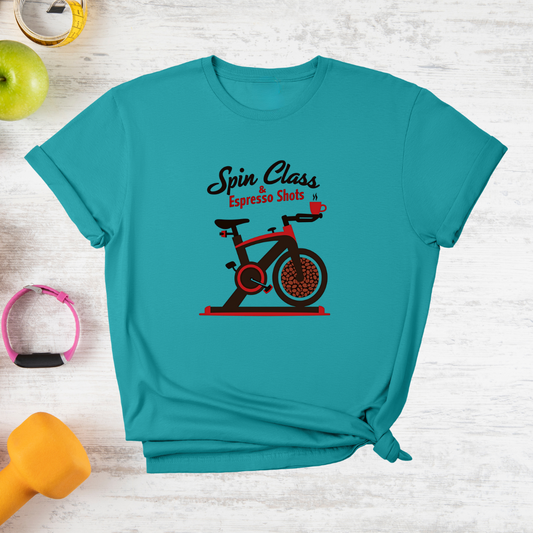 Spin Class with Espresso shots T-Shirt