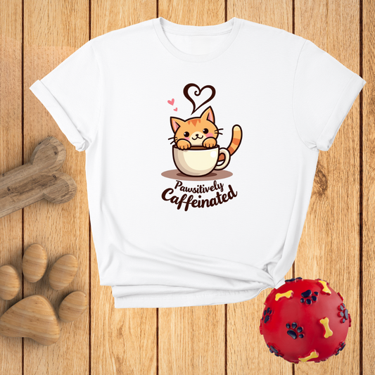 Pawsitively Caffeinated T-Shirt