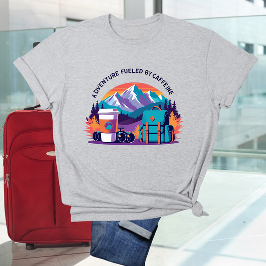 Adventure Fueled by Caffeine T-Shirt