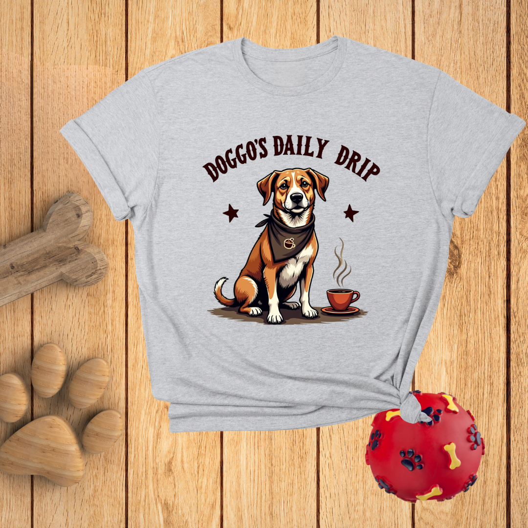 Cute Dog Coffee Lover T-Shirt