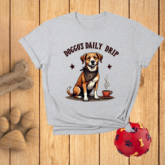 Cute Dog Coffee Lover T-Shirt