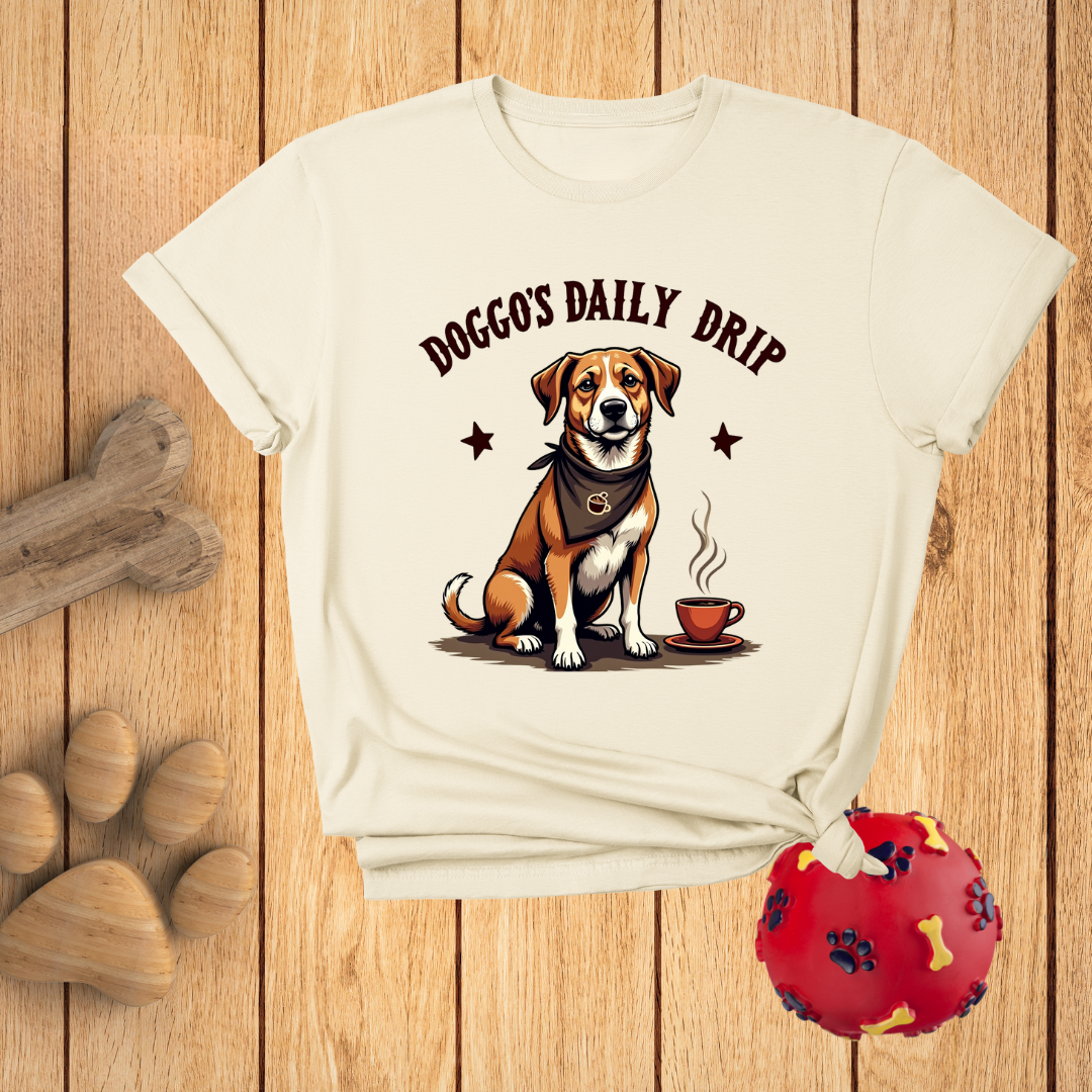 Cute Dog Coffee Lover T-Shirt