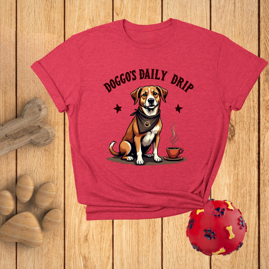 Cute Dog Coffee Lover T-Shirt