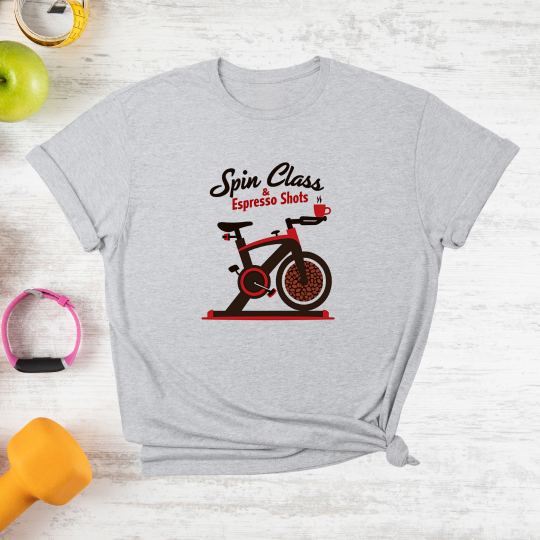 Spin Class with Espresso shots T-Shirt