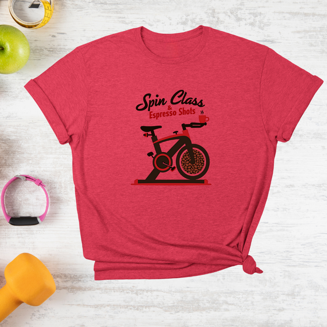 Spin Class with Espresso shots T-Shirt