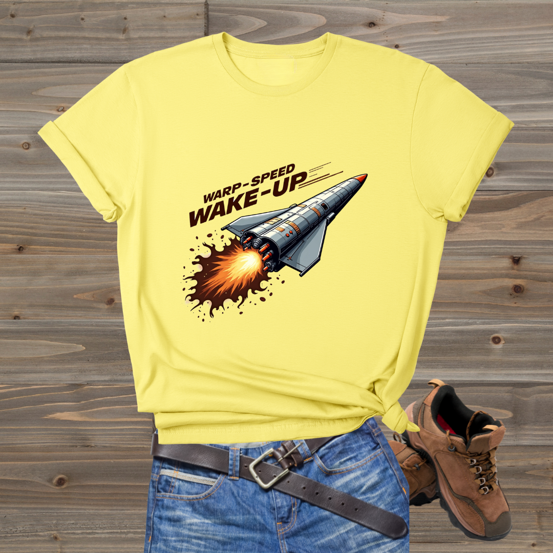Rocket Launch Wake-Up Unisex T-Shirt