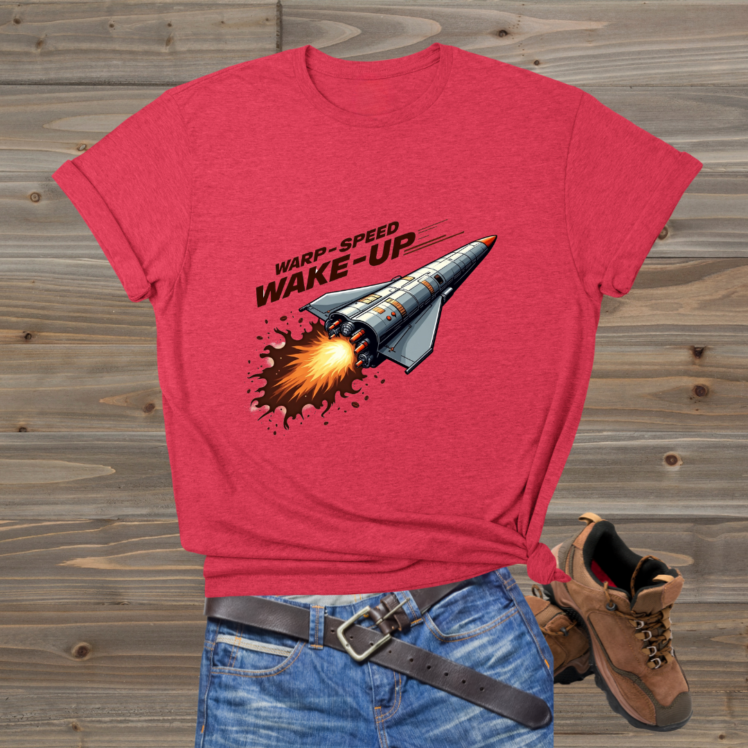 Rocket Launch Wake-Up Unisex T-Shirt