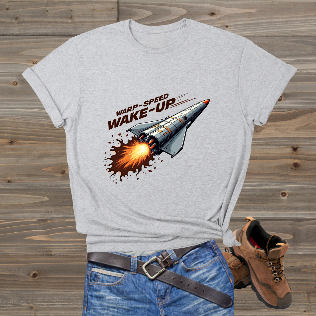 Rocket Launch Wake-Up Unisex T-Shirt