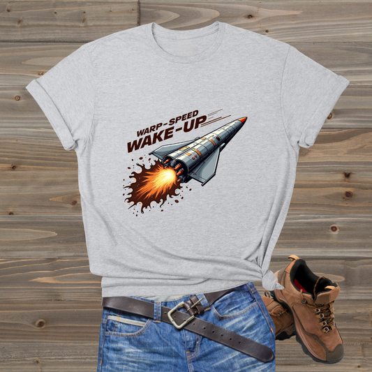 Rocket Launch Wake-Up Unisex T-Shirt